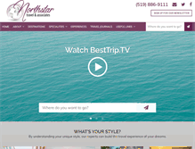 Tablet Screenshot of northstartravel.ca